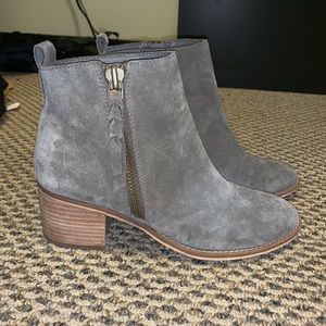 BP Booties - Grey, Suede, Size 9